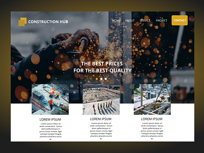 Construction Landing Page Design