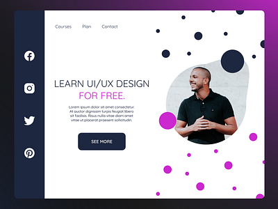 Learning Website - Landing Page Design behance branding design designer dribbble figma figmadesign figmadesigner ui uidesign ux uxdesign webdesign webdesigner