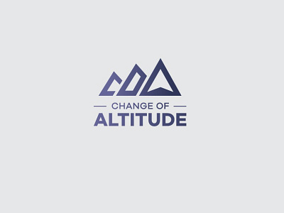 Change of Altitude - Logo Design app branding design graphic design illustration logo typography ui ux vector