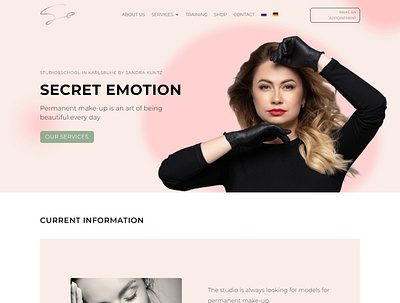 Secret Emotion - Website UI/UX Design app branding design figma graphic design landing page ui uiux design ux web application website design wordpress