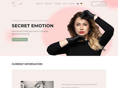 Secret Emotion - Website UI/UX Design