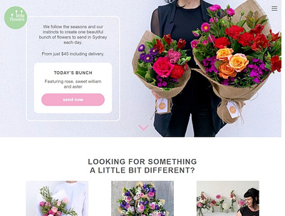 Little Flowers - Website UI/UX Design app branding design figma graphic design landing page design ui uiux design ux web application website design
