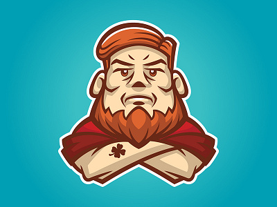 The Angry Irishman 2d artwork character illustration illustrator logo vector