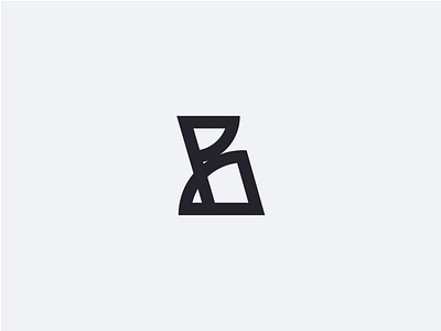 B letter + R letter geometric shape