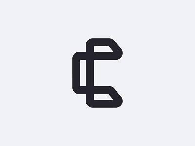 Letter C bold c mark c symbol geometry shapes