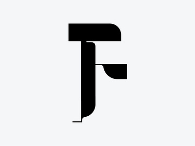 Letter F custome lettering f symbol geometry letter f lettering modern shapes