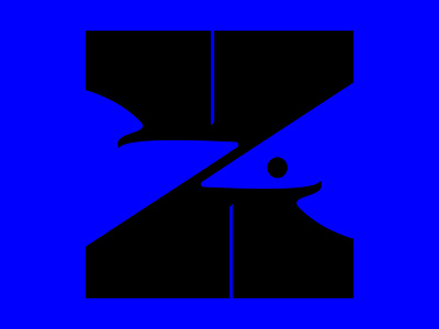 Z letter + shark