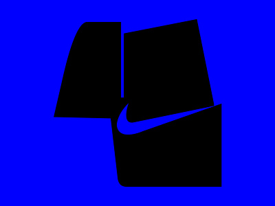 4 + swoosh/nike 36daysoftype 36dot bold boldtypography four letter letters logo mark four negative space logo negative space lover negativespace nike nike swoosh number number 4 swoosh typeinspiration typeinspire