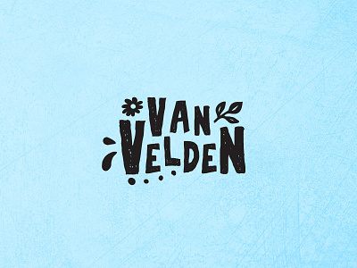 Van Velden chocolate grunge logo netherlands van velden velden vintage