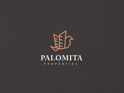 Palomita building dove estate logo palomita real