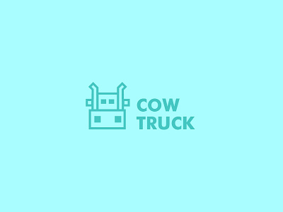 Cow + Truck Logo cow logo truck