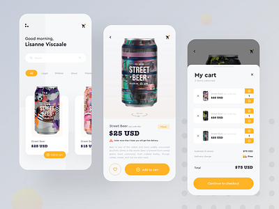 Online Beer shop app exploration