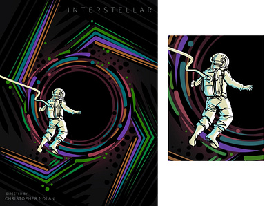 Interstellar (2014) movie poster black hole film illustration interstellar movie movie poster nolan poster space vector