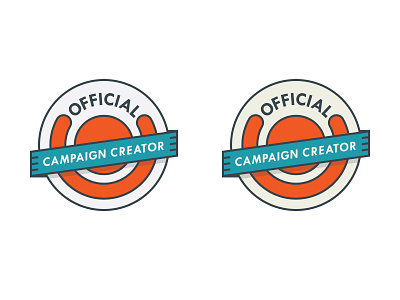 Campaign Creator Badge badge campaign color create design official person subliminal symbol