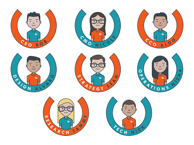 The Campaign Creators Team avatar campaign characters create design member people team