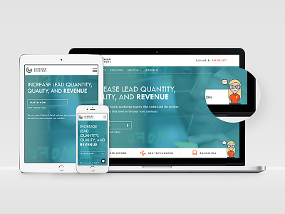 Campaign Creators Responsive Site brand design desktop logo marketing mobile responsive site tablet ui ux web