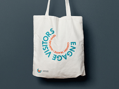 Swag :) clients color design layout logo mockup prospects swag team tote type