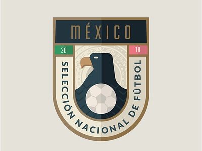 Mexico National Team Badge create flat design football illustrator minimal san diego shapes
