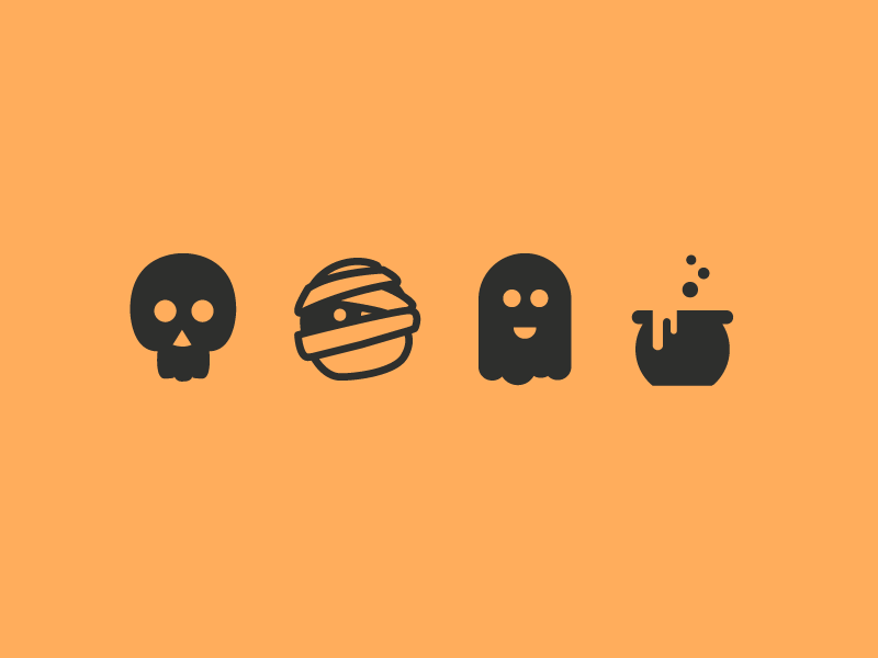 Halloween Icons by Matt Breiwick on Dribbble