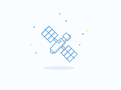 Satellite icon illustration