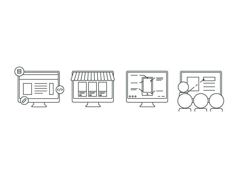 Icon Concepts Revision icons illustration