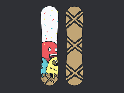 Board Concept illustration snowboards
