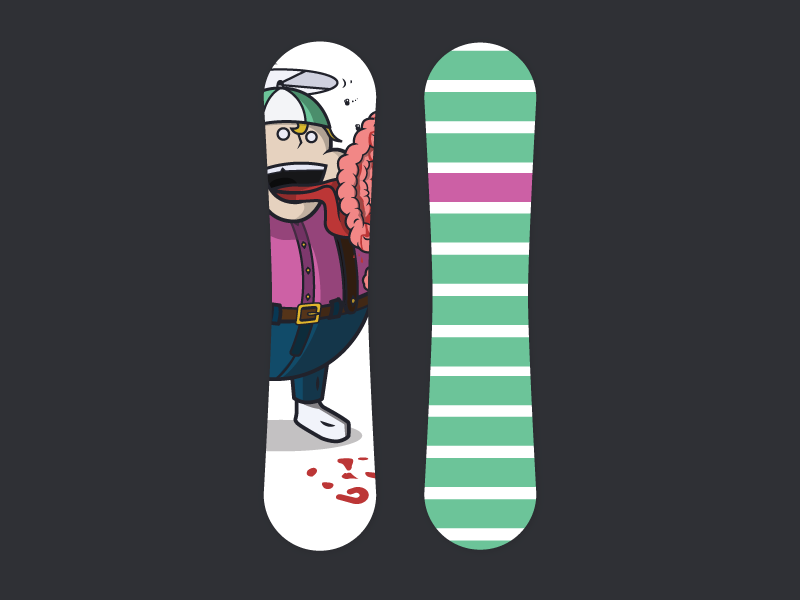 Lollipop Board Concept snowboards illustration