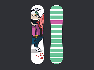 Lollipop Board Concept illustration snowboards