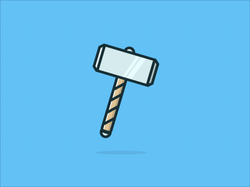 Ban Hammer Animated after effects animation gif illustration