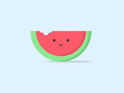 Mel fruit illustration watermelon