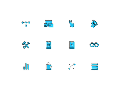 Digital Icons branding design icon icons illustration ui vector