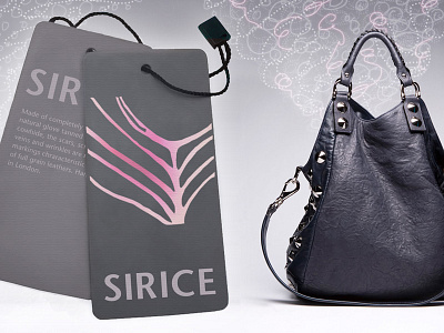 Identity for luxury handbag line in London branding fashion handbag handbags hang tag hang tags identity logo lux luxury purse