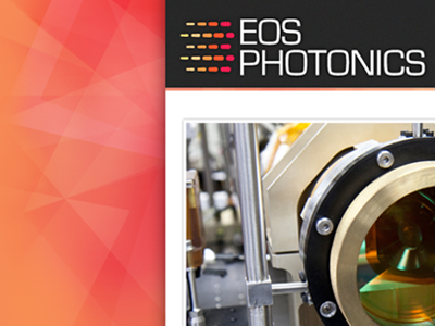 Eos Photonics design direction background color lasers spectrum texture