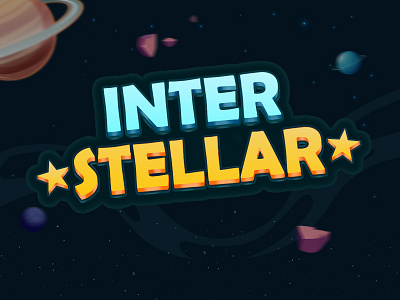 InterStellar Game - Logo Design design elements game game logo game mobile interstellar logodesign space game user interface uui ux