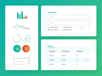 UI elements graphics studies ui