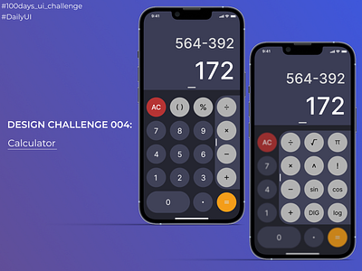 Daily UI Challenge: Calculator UI dailyui designchallenge ui uidesign