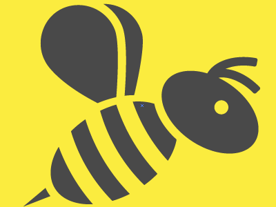 Byliner Bee bee icon illustration yellow