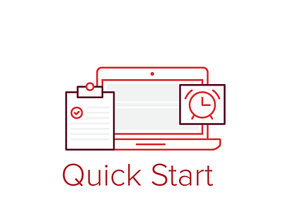 Quick Start...Here computer icon lucidworks quick start ui