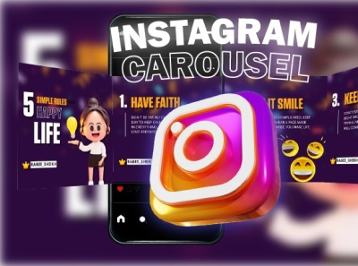 Instagram carousel design