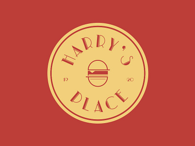 Harrys Place burger burgerjoint fastfood harrys harrysplace logo logodesign vector