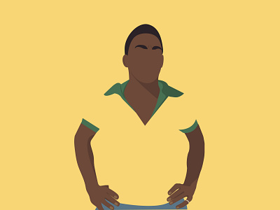 Tribute to Pele faceless football illustration vector