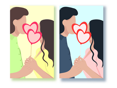 Love couple faceless illustration faceless illustration graphic design love valentine´s vector