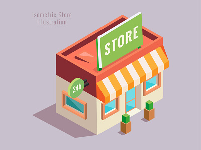 Isometric store illustration design graphic design illustration isometric shop store vector