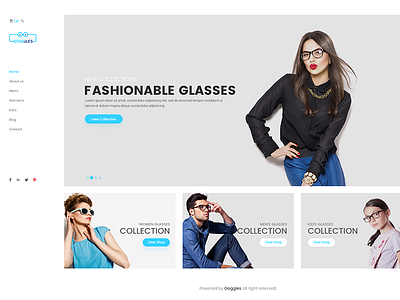 Goggles – eCommerce PSD Template