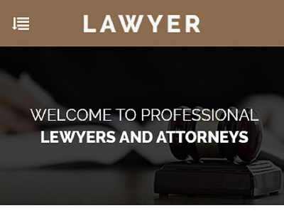 Lawyer Mobile App PSD Template
