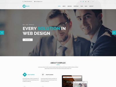 Corplex – Corporate PSD Template