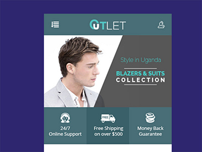 Outlet – Mobile Site PSD eCommerce Template