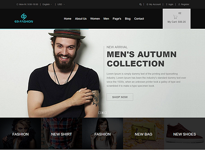 69 Fashion – eCommerce PSD Template