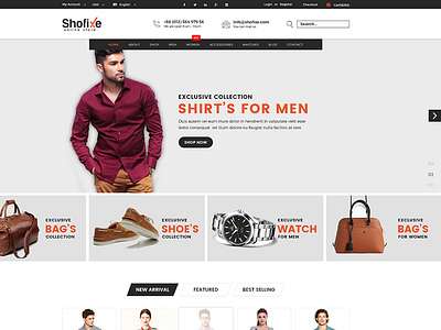 Shofixe – eCommerce Fashion PSD Template