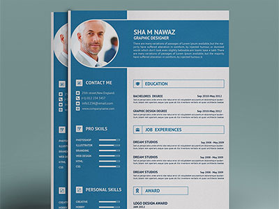 Resume PSD Template corporate creative cv office psd psd template resume